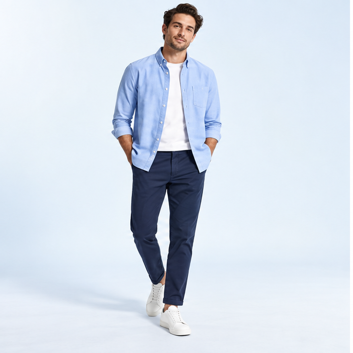 01-Sky-Blue-Oxford-Overshirt-and-Navy-Chinos